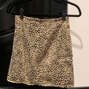 cheetah brandy melville skirt